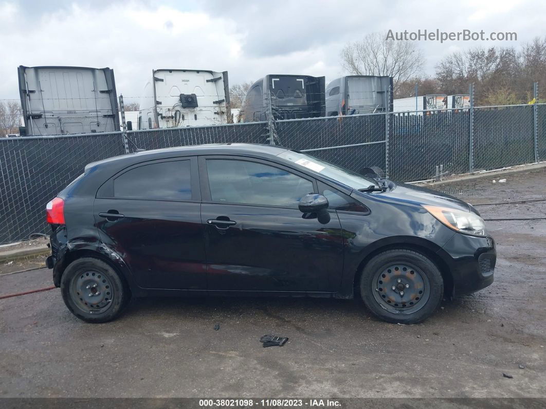 2013 Kia Rio Lx Black vin: KNADM5A33D6224763