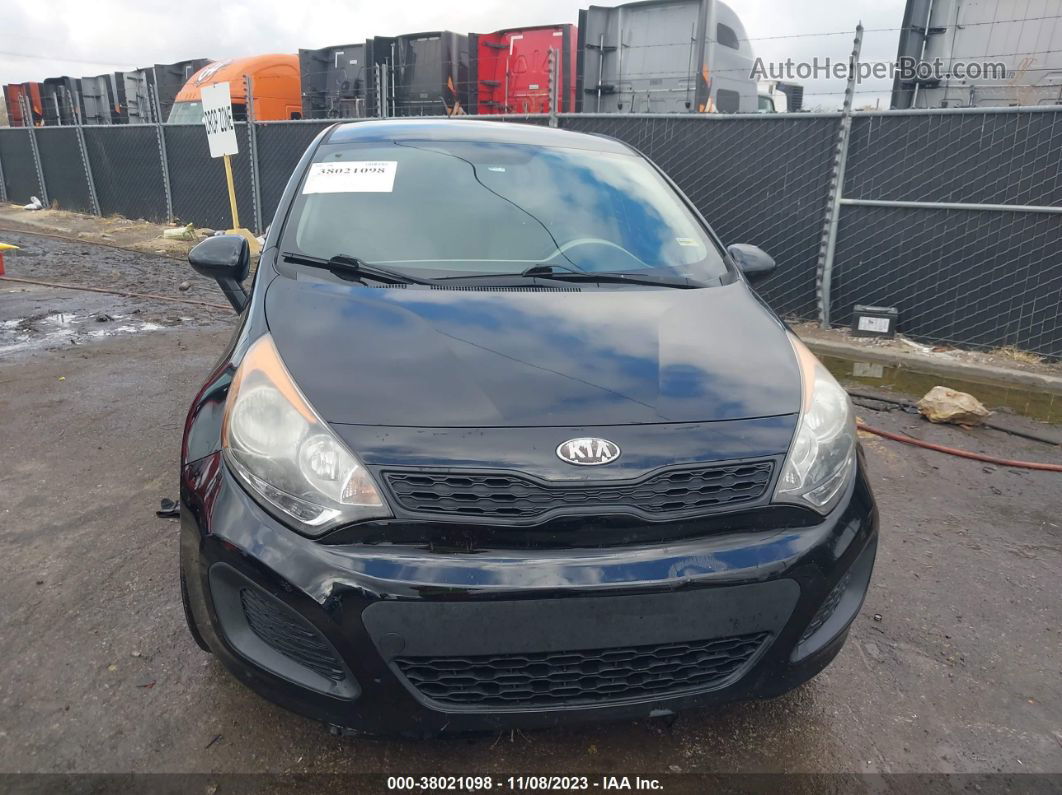 2013 Kia Rio Lx Черный vin: KNADM5A33D6224763