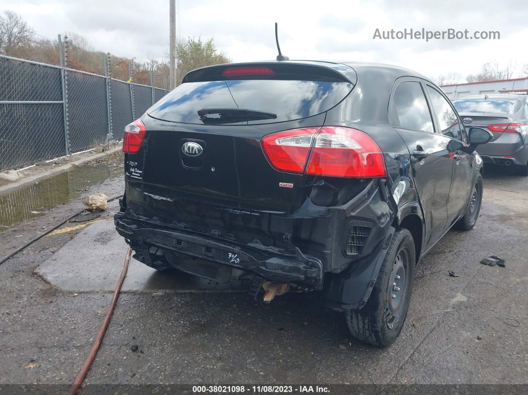 2013 Kia Rio Lx Black vin: KNADM5A33D6224763