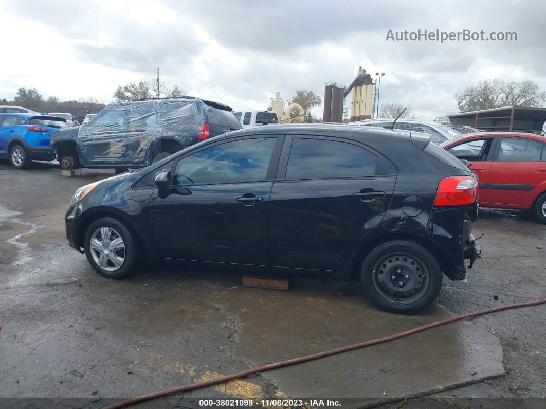 2013 Kia Rio Lx Black vin: KNADM5A33D6224763