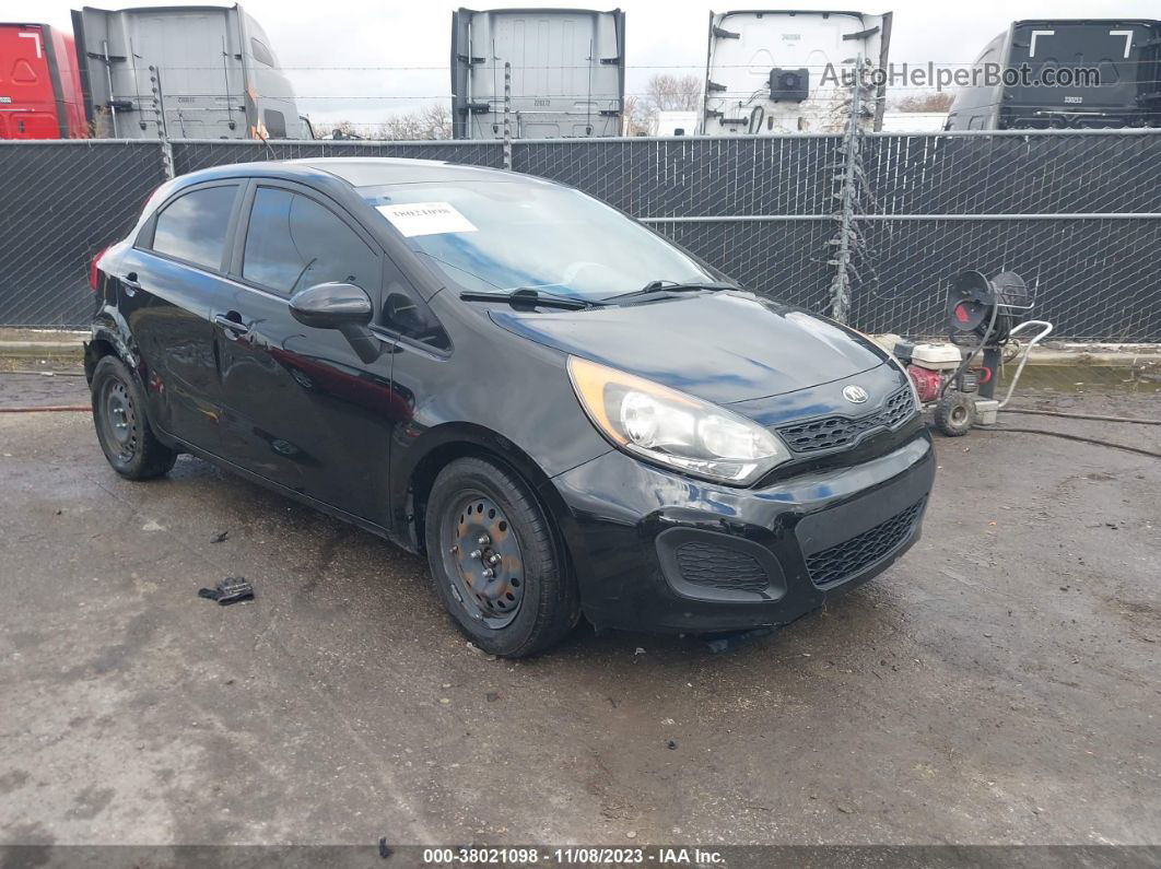 2013 Kia Rio Lx Черный vin: KNADM5A33D6224763