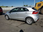 2014 Kia Rio Lx Silver vin: KNADM5A33E6359095