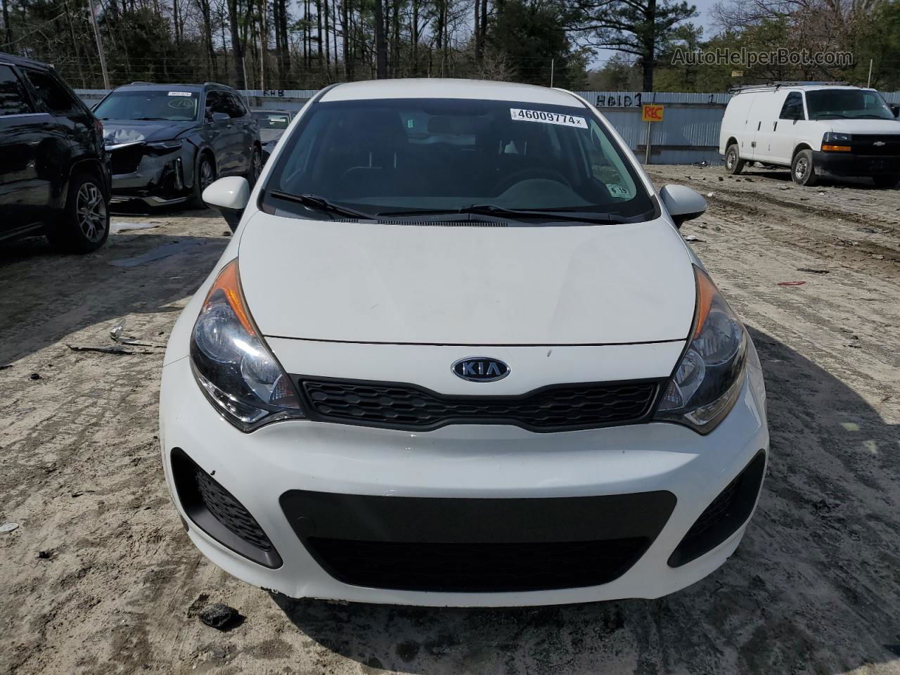 2014 Kia Rio Lx Белый vin: KNADM5A33E6401202