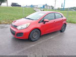 2013 Kia Rio Lx Red vin: KNADM5A34D6186945