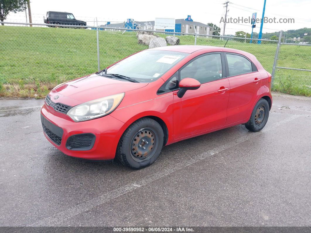 2013 Kia Rio Lx Red vin: KNADM5A34D6186945