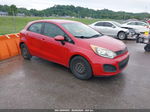 2013 Kia Rio Lx Red vin: KNADM5A34D6186945