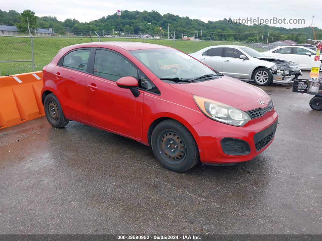 2013 Kia Rio Lx Red vin: KNADM5A34D6186945