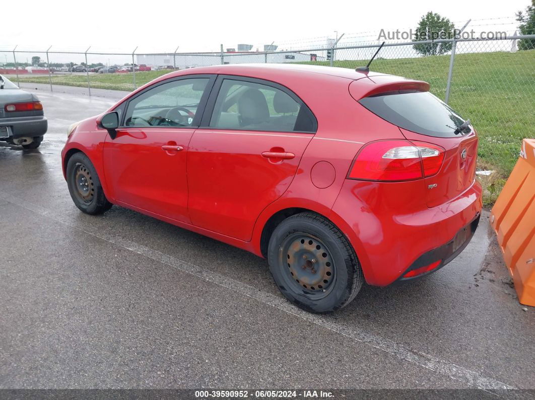 2013 Kia Rio Lx Red vin: KNADM5A34D6186945