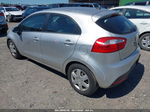 2013 Kia Rio Lx Silver vin: KNADM5A34D6224707