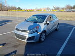 2013 Kia Rio Lx Silver vin: KNADM5A34D6226683