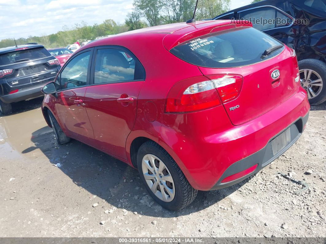 2013 Kia Rio Lx Red vin: KNADM5A34D6245301