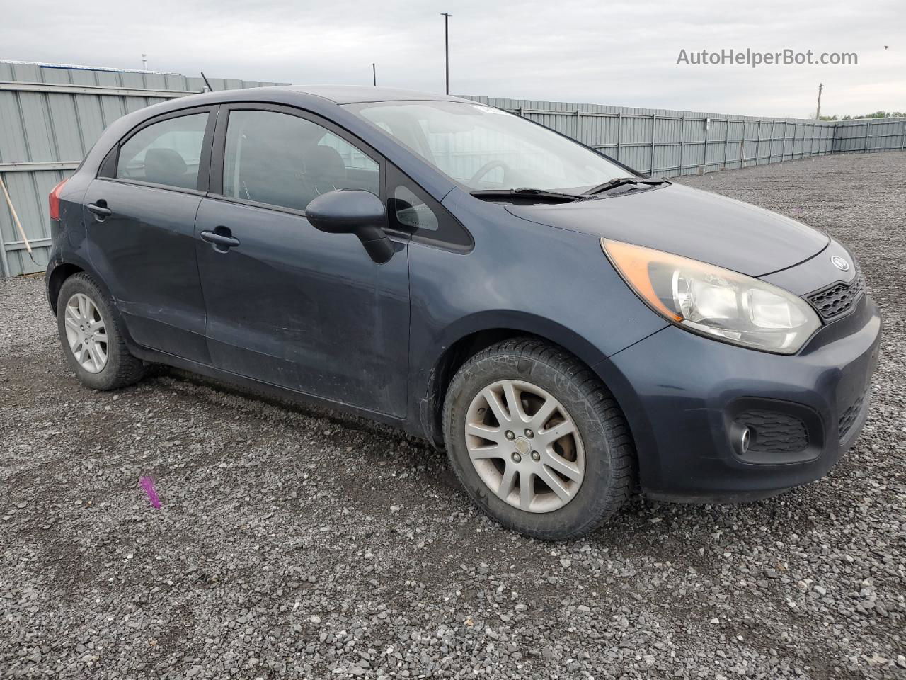 2013 Kia Rio Lx Blue vin: KNADM5A34D6832498