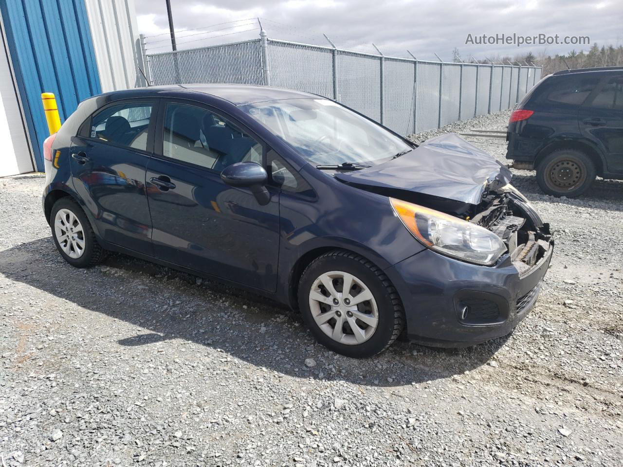 2013 Kia Rio Lx Purple vin: KNADM5A34D6874296