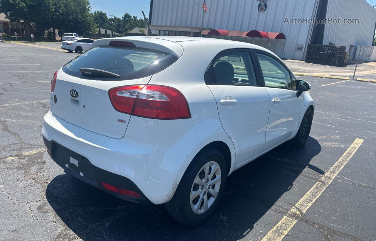 2014 Kia Rio Lx Белый vin: KNADM5A34E6324565