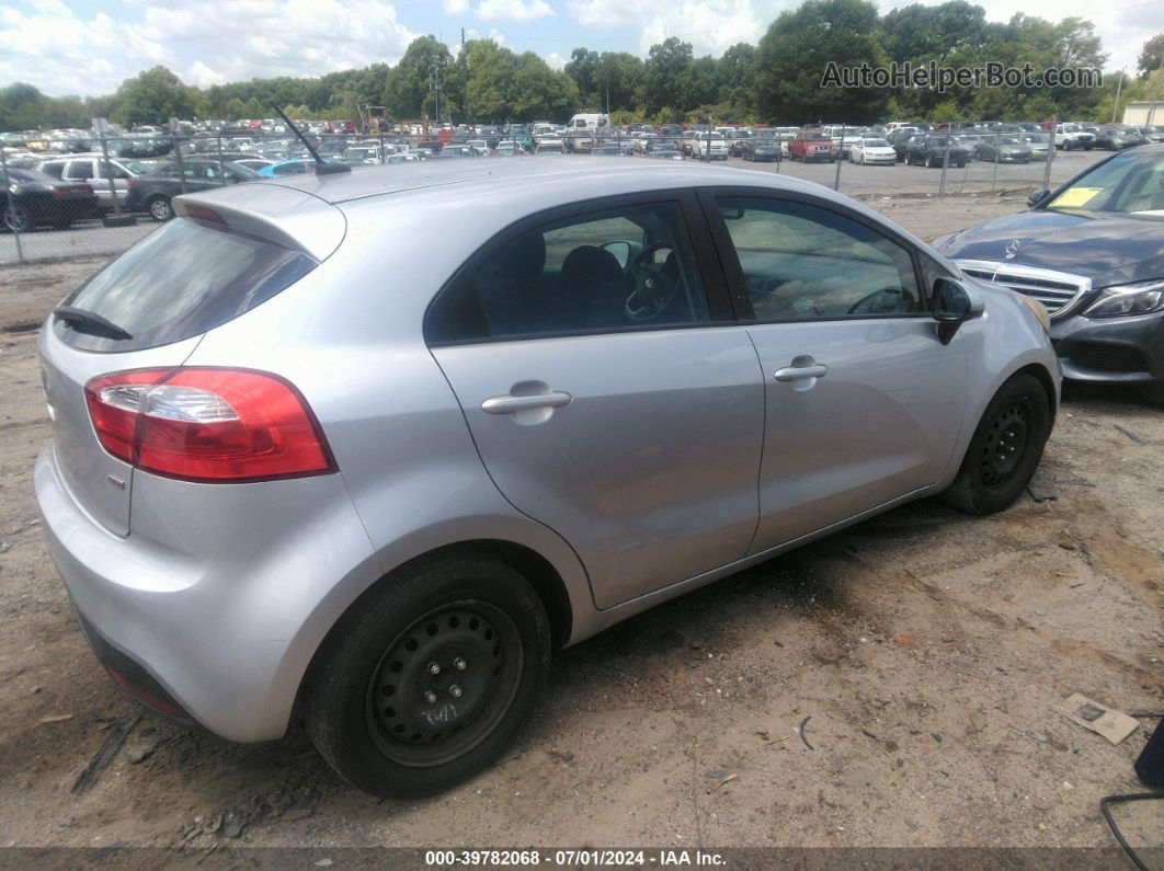 2013 Kia Rio Lx Silver vin: KNADM5A35D6118914