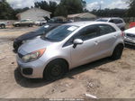 2013 Kia Rio Lx Silver vin: KNADM5A35D6118914