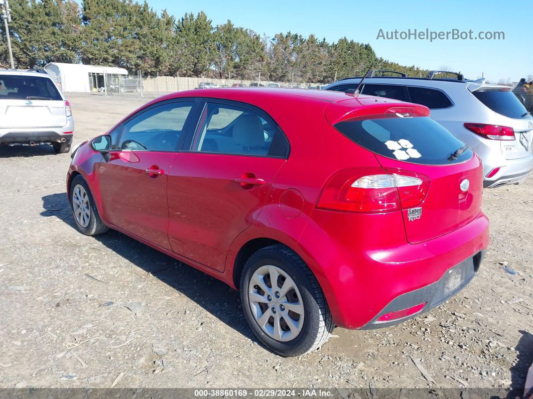 2013 Kia Rio Lx Красный vin: KNADM5A35D6181740