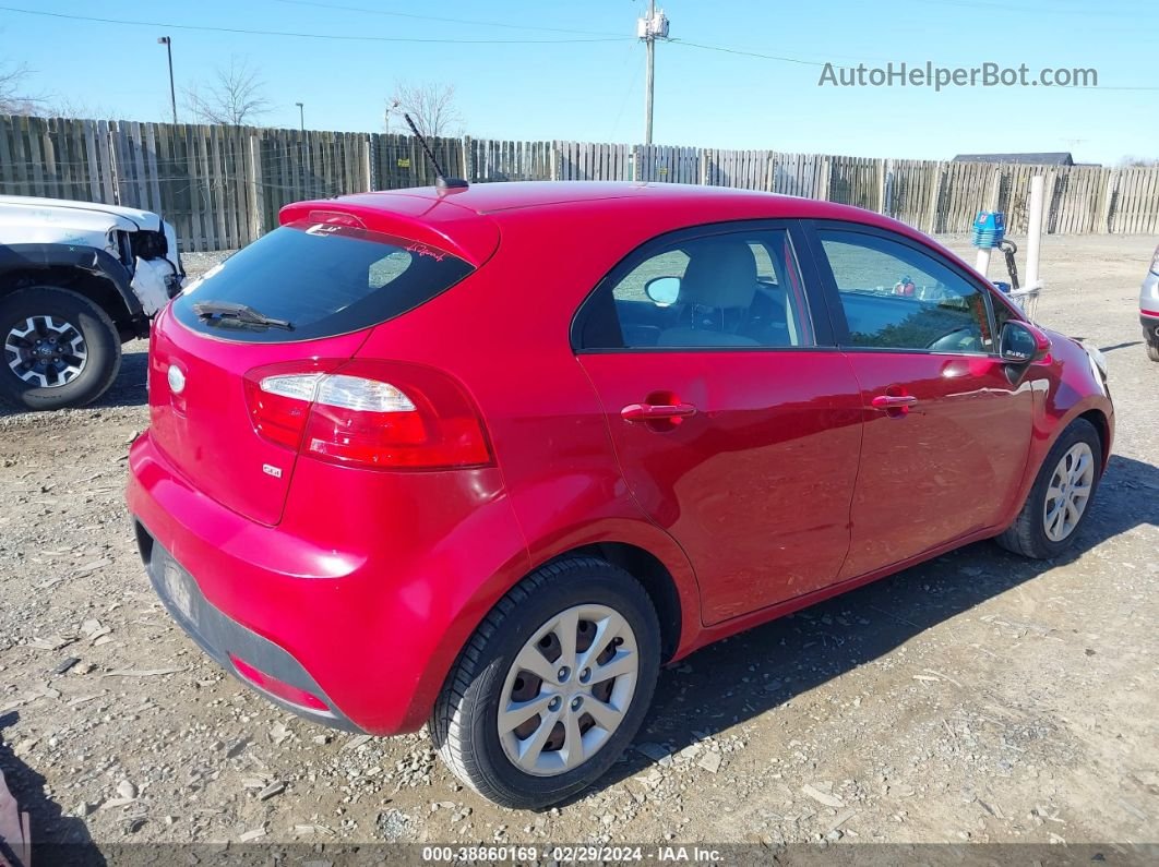 2013 Kia Rio Lx Красный vin: KNADM5A35D6181740