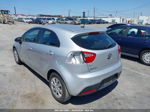 2013 Kia Rio Lx Silver vin: KNADM5A35D6311712