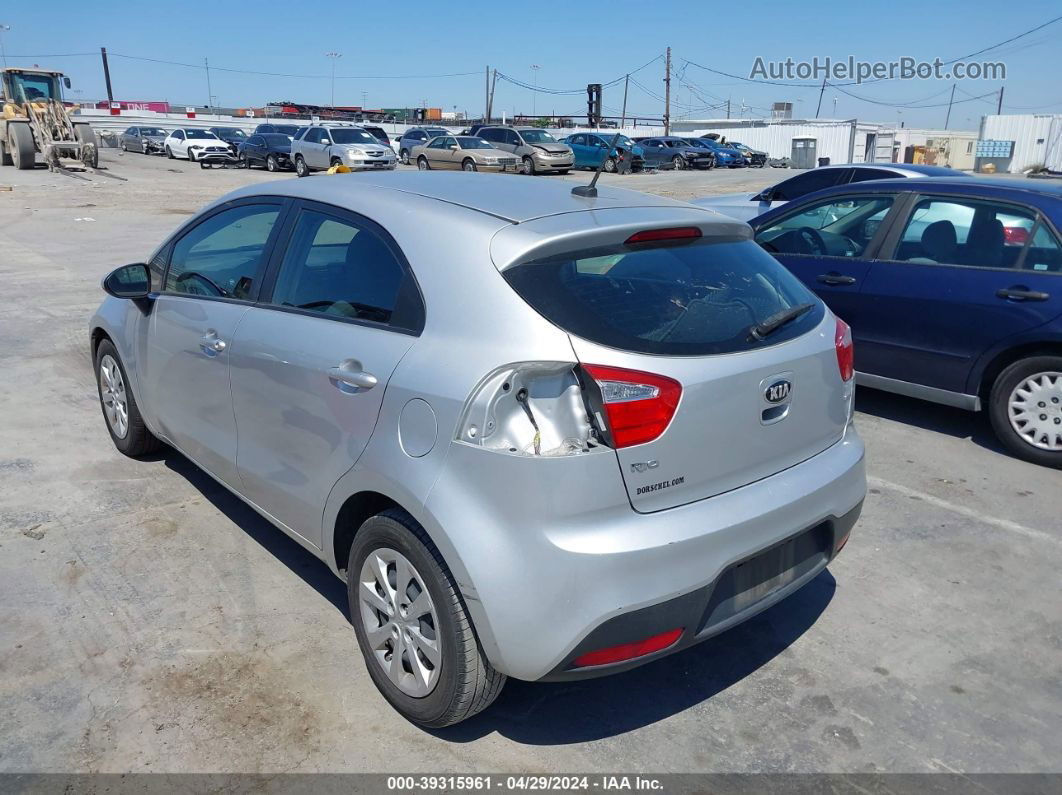 2013 Kia Rio Lx Silver vin: KNADM5A35D6311712