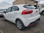 2014 Kia Rio Lx White vin: KNADM5A35E6406756