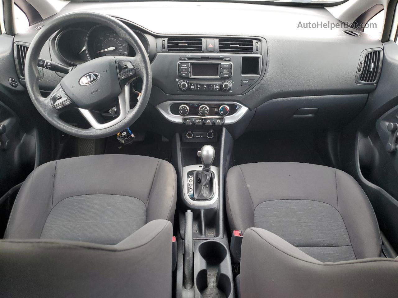 2014 Kia Rio Lx Белый vin: KNADM5A35E6406756