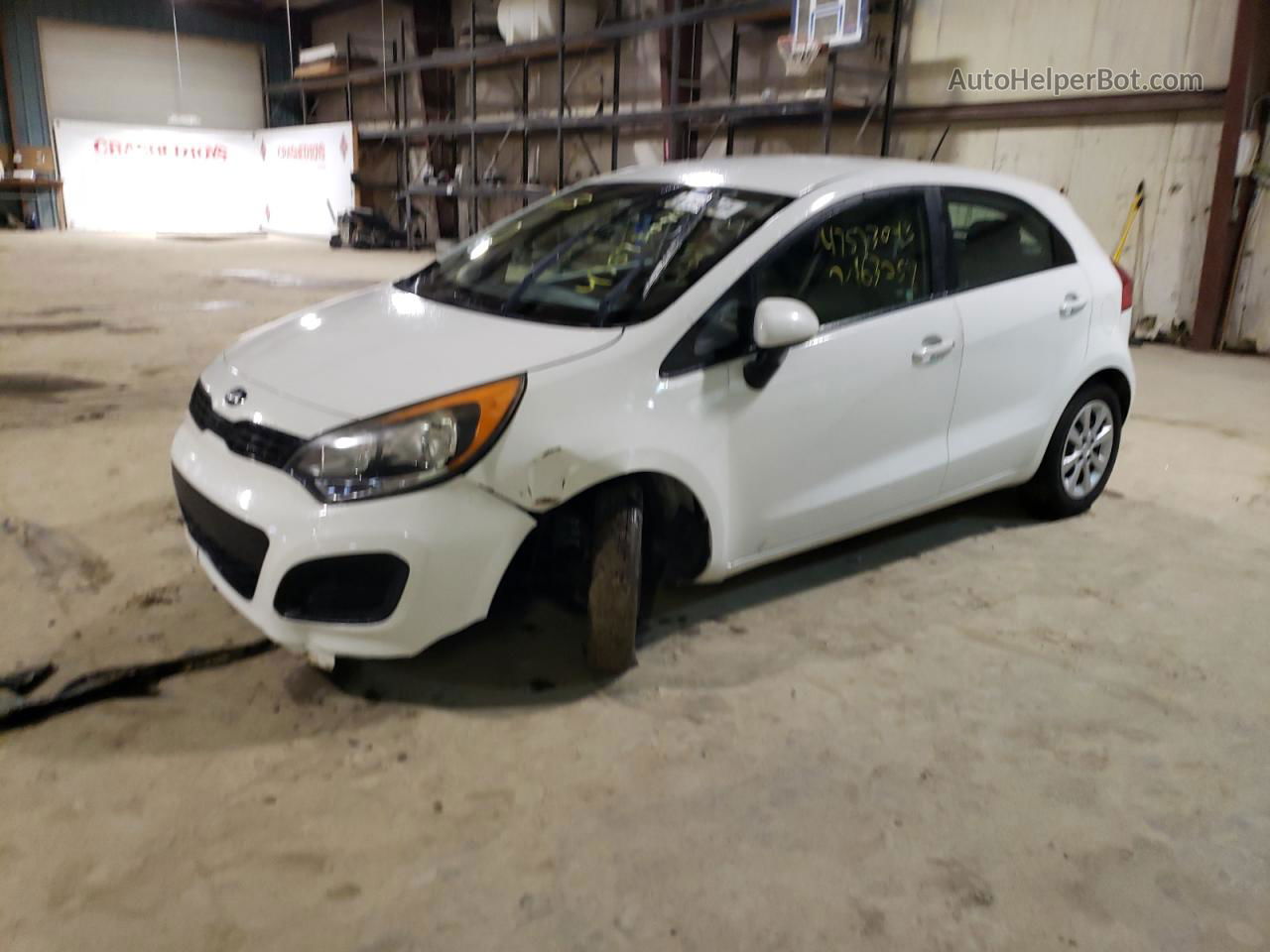 2013 Kia Rio Lx Белый vin: KNADM5A36D6223459