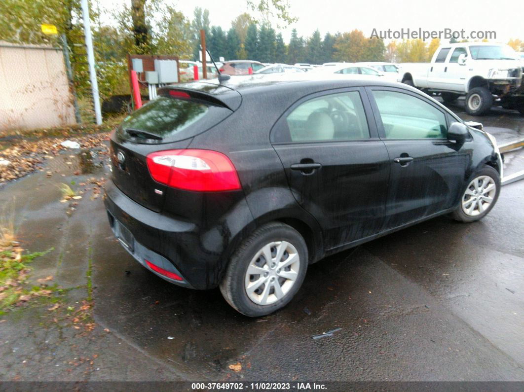 2013 Kia Rio Lx Black vin: KNADM5A36D6233456