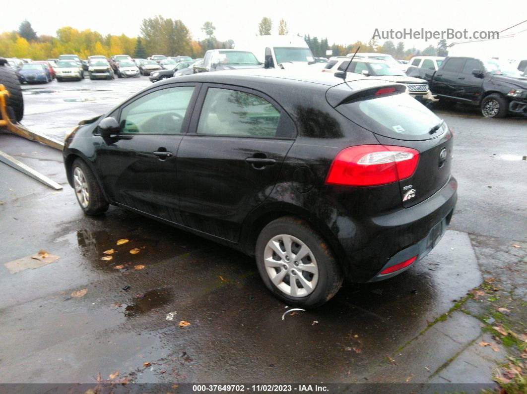 2013 Kia Rio Lx Black vin: KNADM5A36D6233456