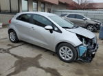 2014 Kia Rio Lx Silver vin: KNADM5A36E6338144