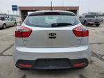 2014 Kia Rio Lx Silver vin: KNADM5A36E6338144