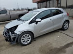 2014 Kia Rio Lx Silver vin: KNADM5A36E6338144