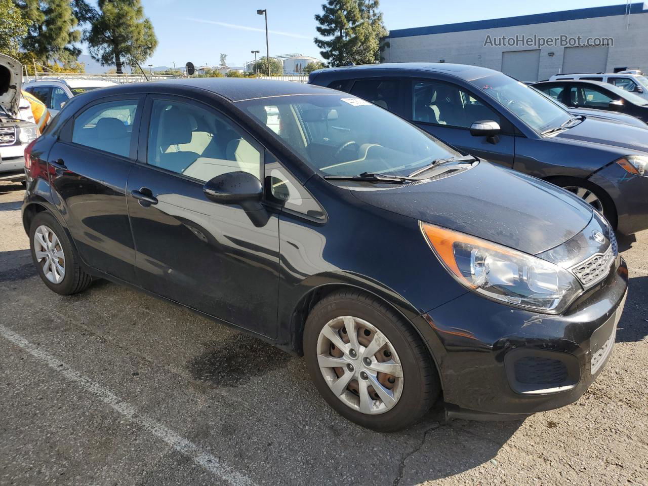 2014 Kia Rio Lx Черный vin: KNADM5A36E6360368