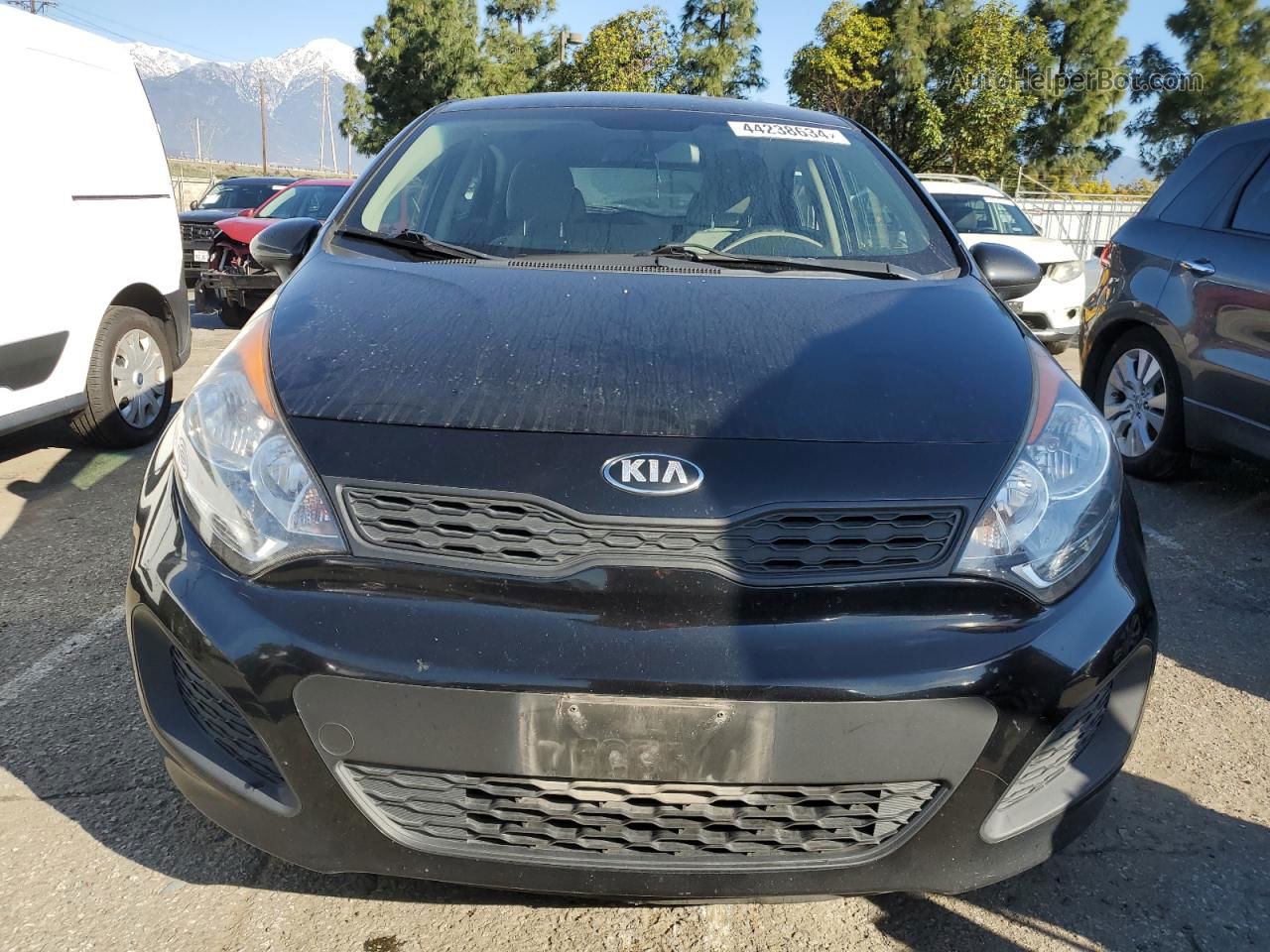 2014 Kia Rio Lx Черный vin: KNADM5A36E6360368