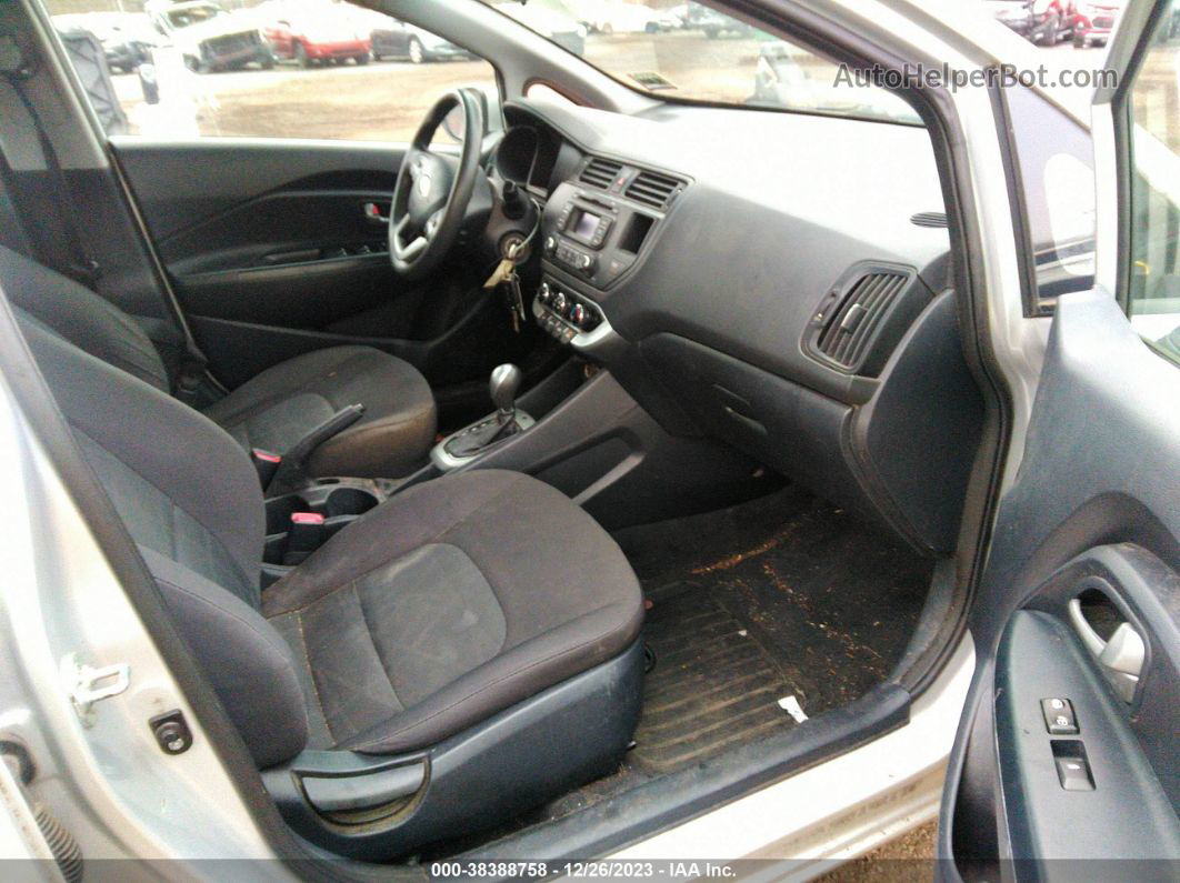 2014 Kia Rio Lx Серебряный vin: KNADM5A36E6415885