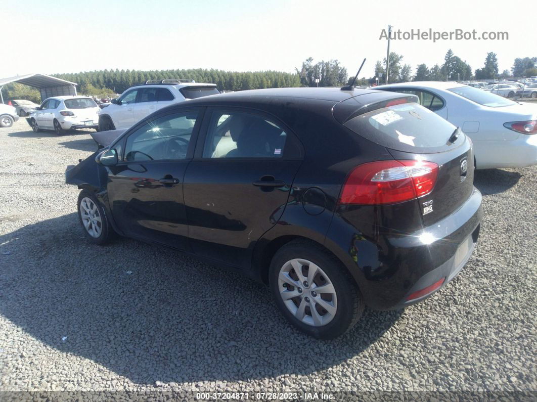 2014 Kia Rio Lx Black vin: KNADM5A36E6417703