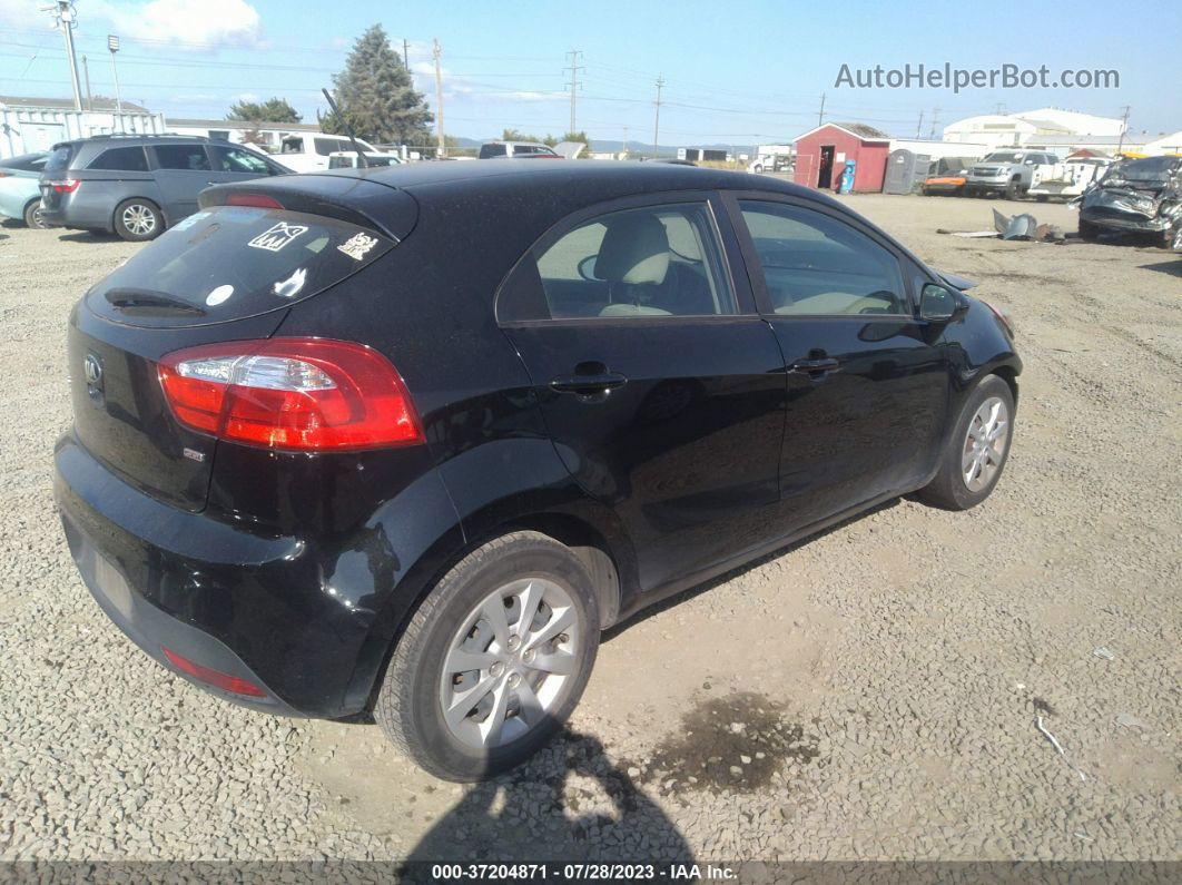 2014 Kia Rio Lx Black vin: KNADM5A36E6417703