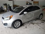 2013 Kia Rio Lx Silver vin: KNADM5A37D6197759