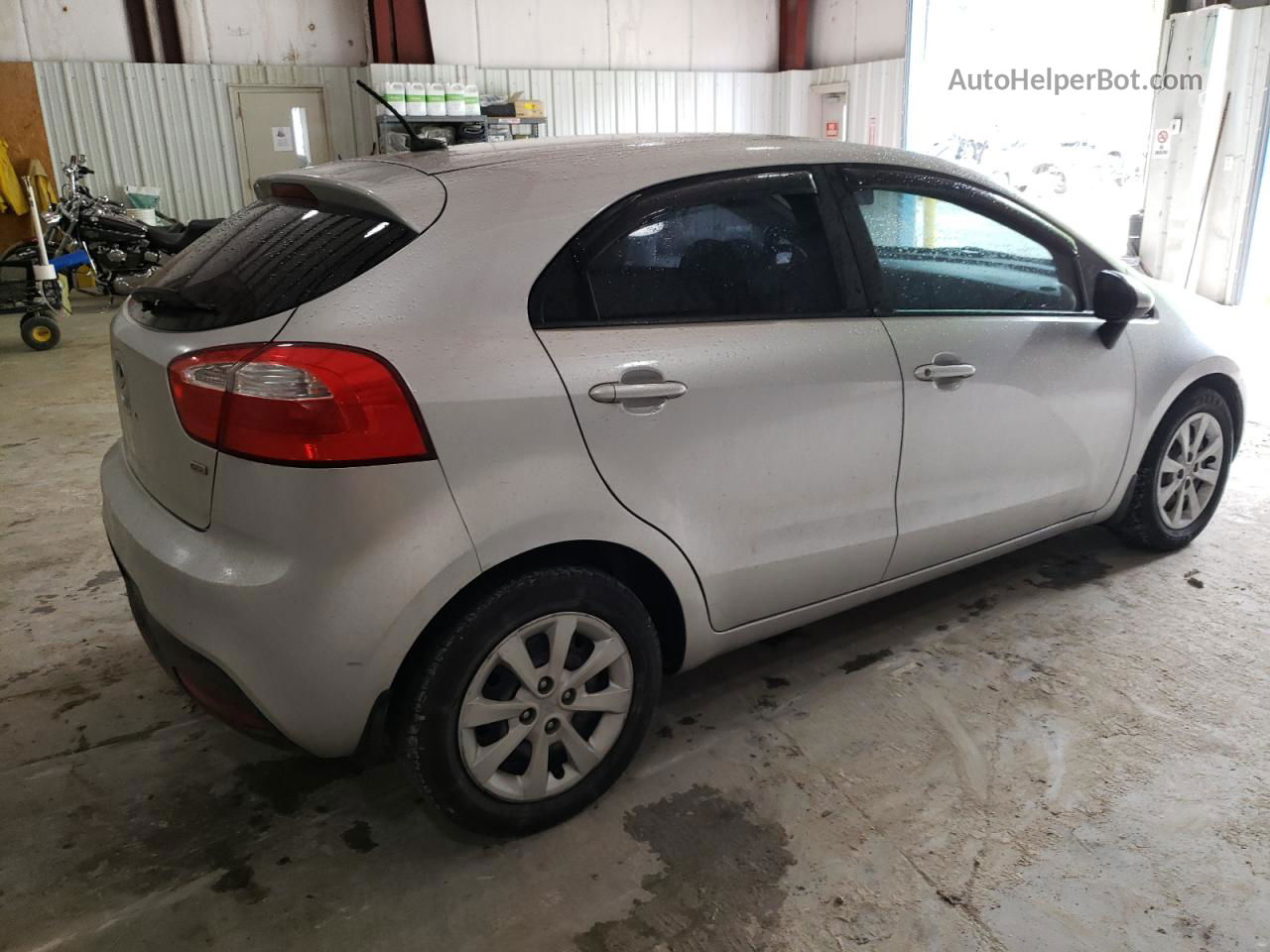 2013 Kia Rio Lx Серебряный vin: KNADM5A37D6197759