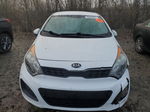 2013 Kia Rio Lx White vin: KNADM5A37D6198698