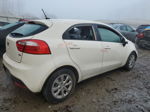 2013 Kia Rio Lx White vin: KNADM5A37D6198698