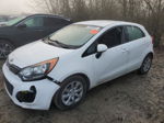 2013 Kia Rio Lx White vin: KNADM5A37D6198698