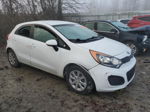 2013 Kia Rio Lx White vin: KNADM5A37D6198698