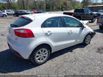 2013 Kia Rio Lx White vin: KNADM5A37D6297084