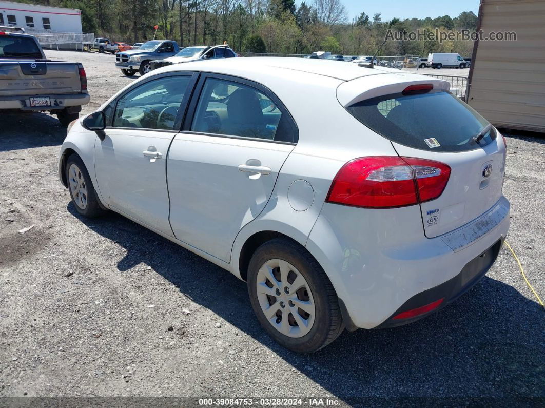 2013 Kia Rio Lx White vin: KNADM5A37D6297084