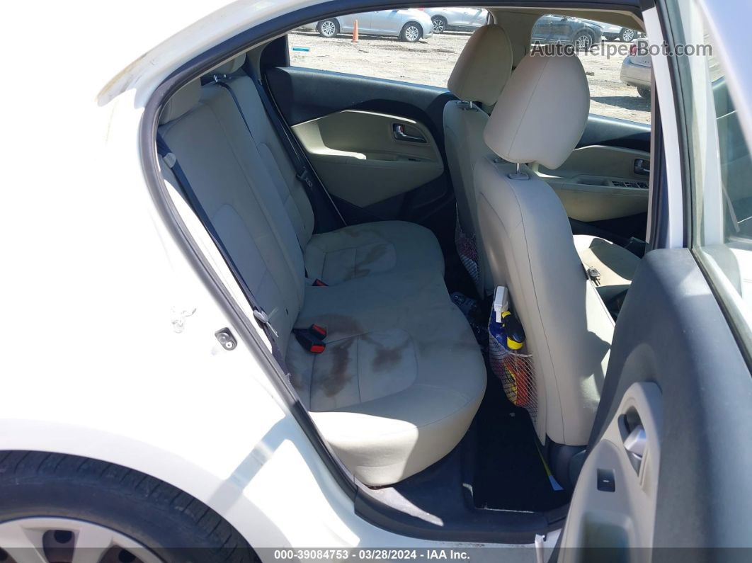 2013 Kia Rio Lx White vin: KNADM5A37D6297084