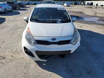 2013 Kia Rio Lx White vin: KNADM5A37D6847609