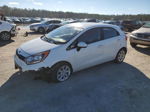 2013 Kia Rio Lx White vin: KNADM5A37D6847609