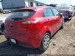 2014 Kia Rio Lx Red vin: KNADM5A37E6416477