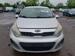 2013 Kia Rio Lx Silver vin: KNADM5A38D6181702